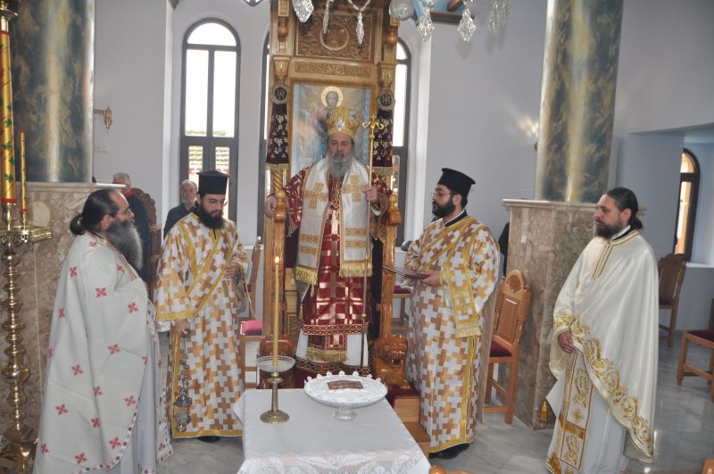 Στόν Ναό τοῦ Ἁγίου μάρτυρος Δαυίδ Μεγάλου Κομνηνοῦ ὁ Σεβασμιώτατος Μητροπολίτης Δράμας κ. Παῦλος